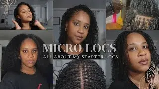 ALL ABOUT MY STARTER MICRO LOCS  (  Short  4A/4B Hair Type ) || 2024