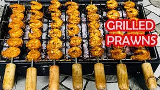 Grilled Prawns Recipe | BBQ Prawns Marinade | Barbecue Prawns at Home