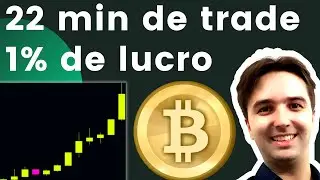 Como fazer trade de criptomoedas e de bitcoin? Em 22 min de trade fiz 1% de lucro!