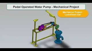 Pedal Operated Water Pump -  Mechanical Mini Project