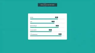 Progress Bar Tutorial With Html And CSS|| Source Code