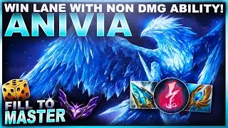 HOW TO WIN LANE WITH A NON DMG ABILITY! ANIVIA! - Fill to Master | League of Legends