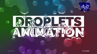 Droplets Animation in Adobe After Effects | No Plugins | QuickTips #6