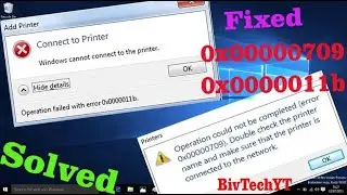 Fix Printer Error Operation Failed With Error code 0x0000011b II 0x0000011b on Windows 10 ll 2022 🔥🔥
