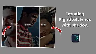 Trending right/left lyrics with shadow in alight motion | instagram trending reel tutorials