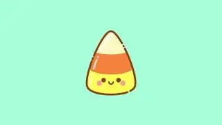 How to Draw a Cute Candy Corn in Inkscape For Beginner | Easy Design Tutorial | Drawing Process