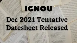 IGNOU December 2021 Datesheet Released || Discussion Of Your Queries 🛑Must Watch👆