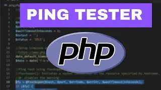 Build your own Ping Tester  #7 | Ping and Output to file using PHP CLI Script | Networking