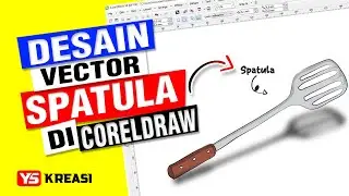 Cara buat vector ornamen spatula di coreldraw