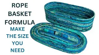 HOW TO -  MAKE ROPE BASKETS THE PERFECT SIZE