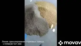 Линия гранулирования кормов. Гранулирования сена в чистом виде.