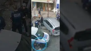 Interpellé, il pousse un policier et s’échappe du véhicule de police