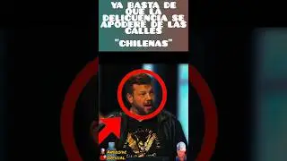 JOHANNES KÁISER, EXPLOTÓ CONTRA LA DELINCUENCIA QUE AZOTA AL PAÍS 😱 #shorts #politics #chile