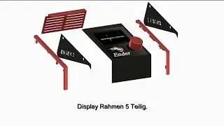 Display Rahmen Ender 3 ..Upgrade ! Now also for 12864 and Multitouch Display for SD Cards