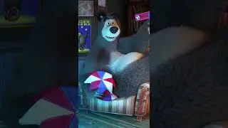 Cuando te duermes sin apagar el televisor 📺😴 #Shorts #mashabear #niños #animación #mashaoso2024