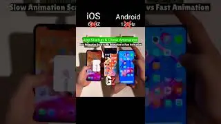 Android vs iPhone Speed Test😁🤣#iphone #android #ios#animationscale