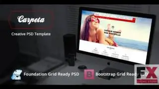 Preview Carpeta Portfolio Bootstrap PSD Template TForest