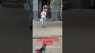 Busking in Poltava Ukraine     #busker #peace #looping