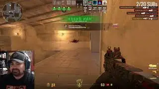 HAD TO TURN THE AIMBOT ON CS2 LIVE ON KICK!