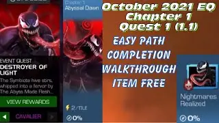 October 2021 EQ 1.1, Chapter 1, Quest 1. Cavalier Difficulty, easy path completion walkthrough!
