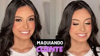 Maquiando cliente fotos 15 anos | Milena Bottega