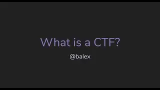 Beginner Series: What is a CTF?