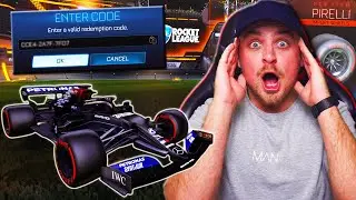 *OMG* I Got The *NEW* FORMULA 1 CAR SECRET CODE IN ROCKET LEAGUE! | Formula 1 2021