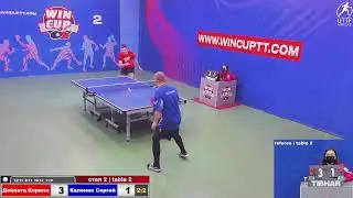Дейнега Кирилл 2-3 Каленик Сергей  Турнир Восток 4 WIN CUP 24.12.2021. Прямой эфир Зал 2.