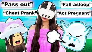 PRANKING My BOYFRIEND For 24 HOURS In Roblox VR!