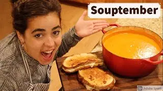 Homemade Tomato Soup and Grilled Cheese Sandwich | Souptember