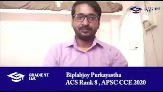Biplabjoy Purkayastha (ACS Rank 8) - Testimonial