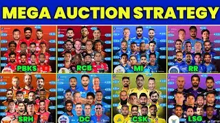 IPL 2022 - All IPL Teams Mega Auction Strategy | IPL 2022 Target Players
