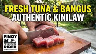 Kinilaw na Tuna at Bangus ~ Eating Raw Tuna & Milk Fish