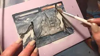 Hogwarts with Dementors Panorama MTG Alter: Time Lapse