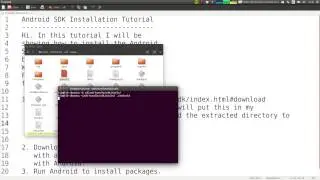Installing the Android SDK