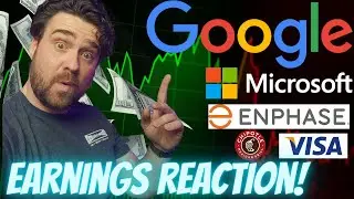 🔴 LIVE Earnings Reaction! Google Stock, Microsoft Stock, Enphase