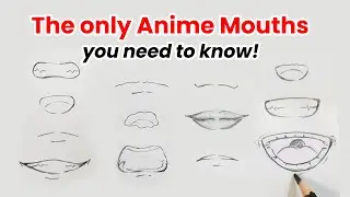 How to Draw Anime Mouth Compilation | The only anime mouths you need to know!