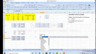 Leontief Input Output Model (Using Excel)