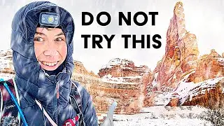 HIKING in CANYONLANDS after a SNOW STORM!!