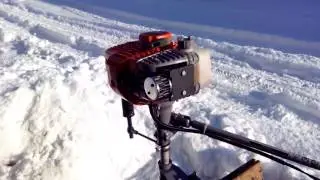 Лодочный мотор carver с глушителем впуска и выпуска