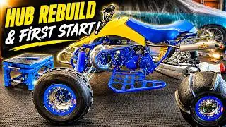 Front Hub Bearing DIY & First Startup! | Suzuki LT250R Restoration Part 6