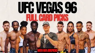 UFC Vegas 96 Cannonier vs. Borralho Full Card OFFICIAL PICKS