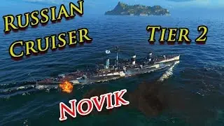 World of Warships - Novik Tier 2 Russian Cruiser Ship Review