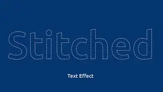 Photoshop Tutorial | Stitch Text Effect in Photoshop | Text Effect Photoshop | DesignMentor