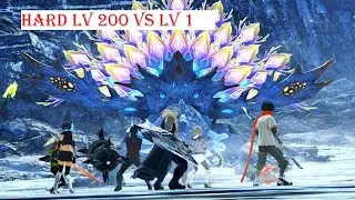 Xenoblade Chronicles 3 - Lv1 Party vs Lv200  Seraphic Ceratinia (HARD). No evasion/invulnerable spam