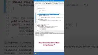 How to achieve multiple inheritance in java?