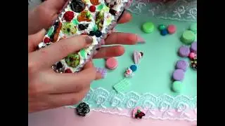 Чехол на тел декор из полимерной глины