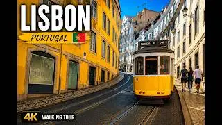 4K Lisbon City Center Walking Tour - Visit Portugal - Virtual Walk