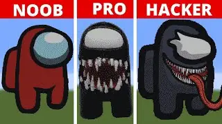 NOOB VS PRO VS HACKER Minecraft Pixel art✨Among Us