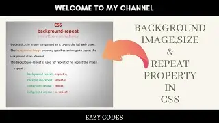 CSS3 - Background-image||CSS3-Background-size and Background-repeat.